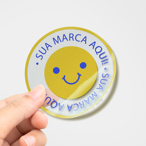Vinil Adesivo Transparente 150g - 4x0 - PERSONALIZADO