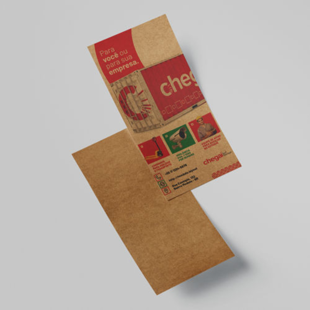 Folheto em Kraft 135g