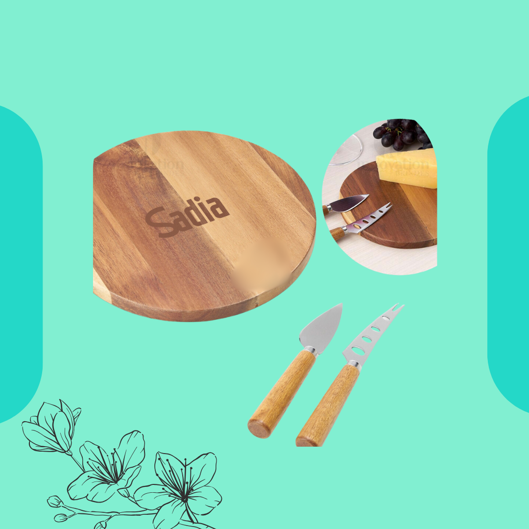 Kit queijo 3 peças em estojo kraft
