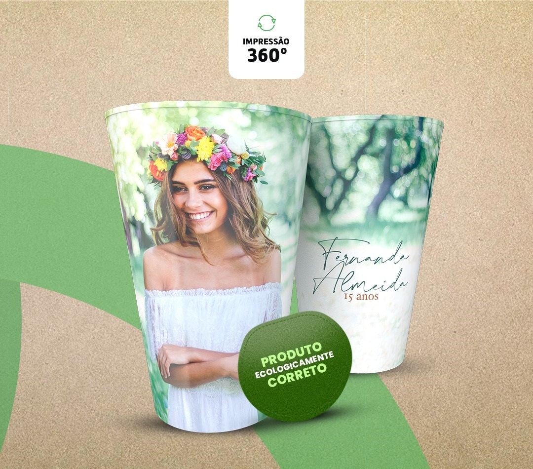 Copo Ecológico Twister 520ml - Brinde Sustentável Personalizado