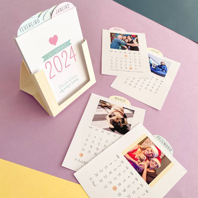 Calendário de Mesa - Com foto