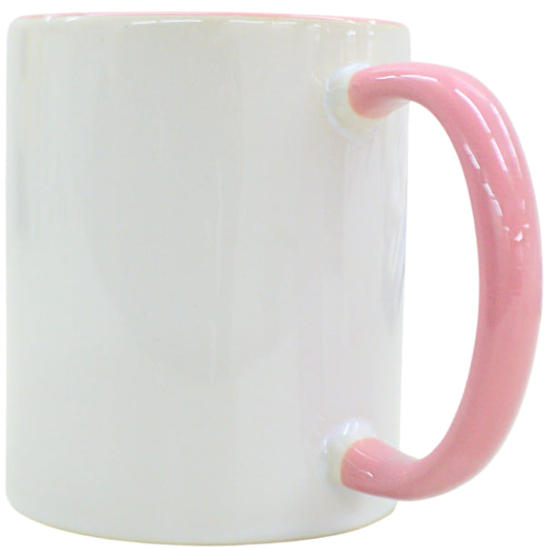 Caneca Personalizada com alça e interior colorida