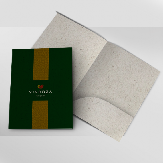 Pasta com Bolsa Colada - 220x310mm em Reciclato 240g
