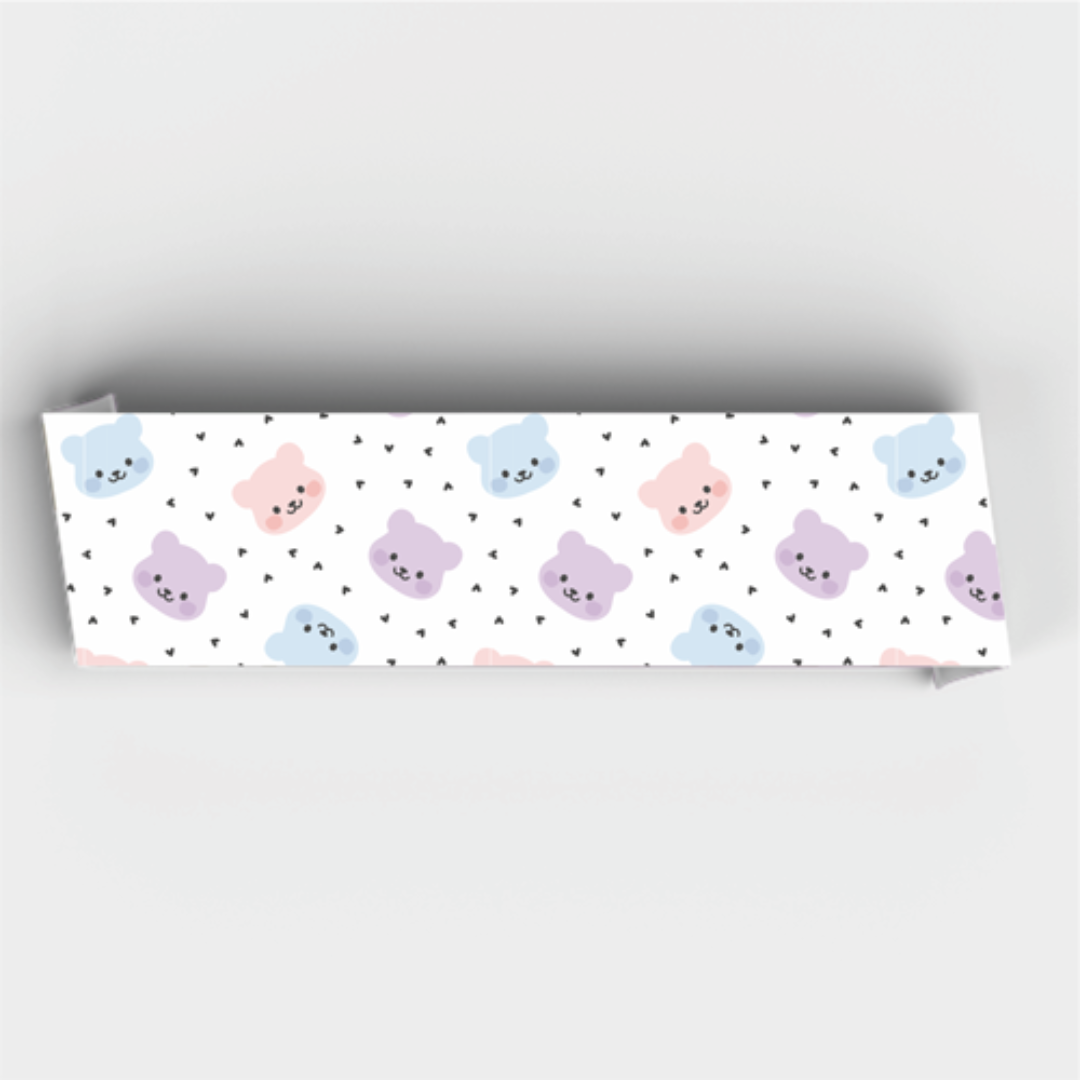 Faixa Decorativa - 1200x150mm em Vinil Adesivo Branco Fosco 120G - 4x0