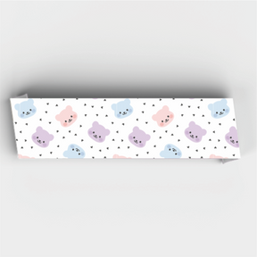 Faixa Decorativa - 1200x150mm em Vinil Adesivo Branco Fosco 120G - 4x0