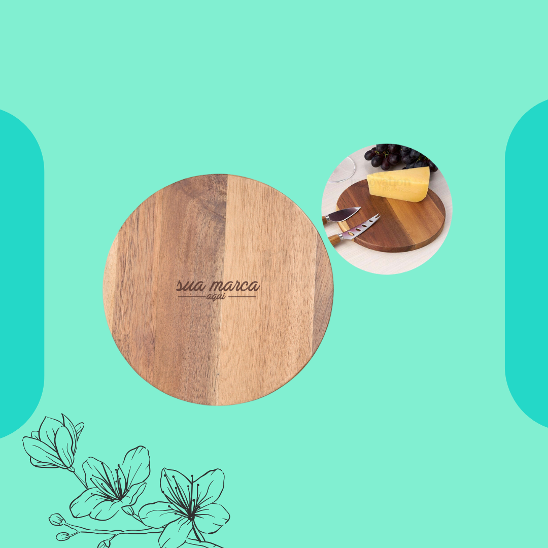 Kit queijo 3 peças em estojo kraft