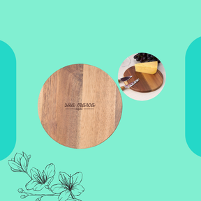 Kit queijo 3 peças em estojo kraft