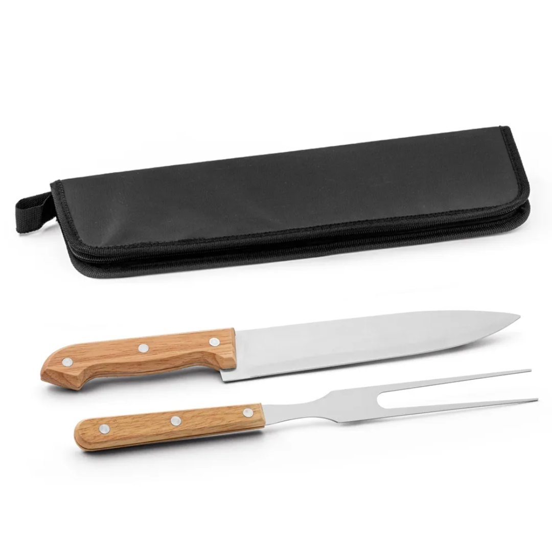 Estojo de Kit churrasco 2 peças