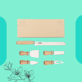 Kit Queijo 5 Peças em Estojo de Papelão