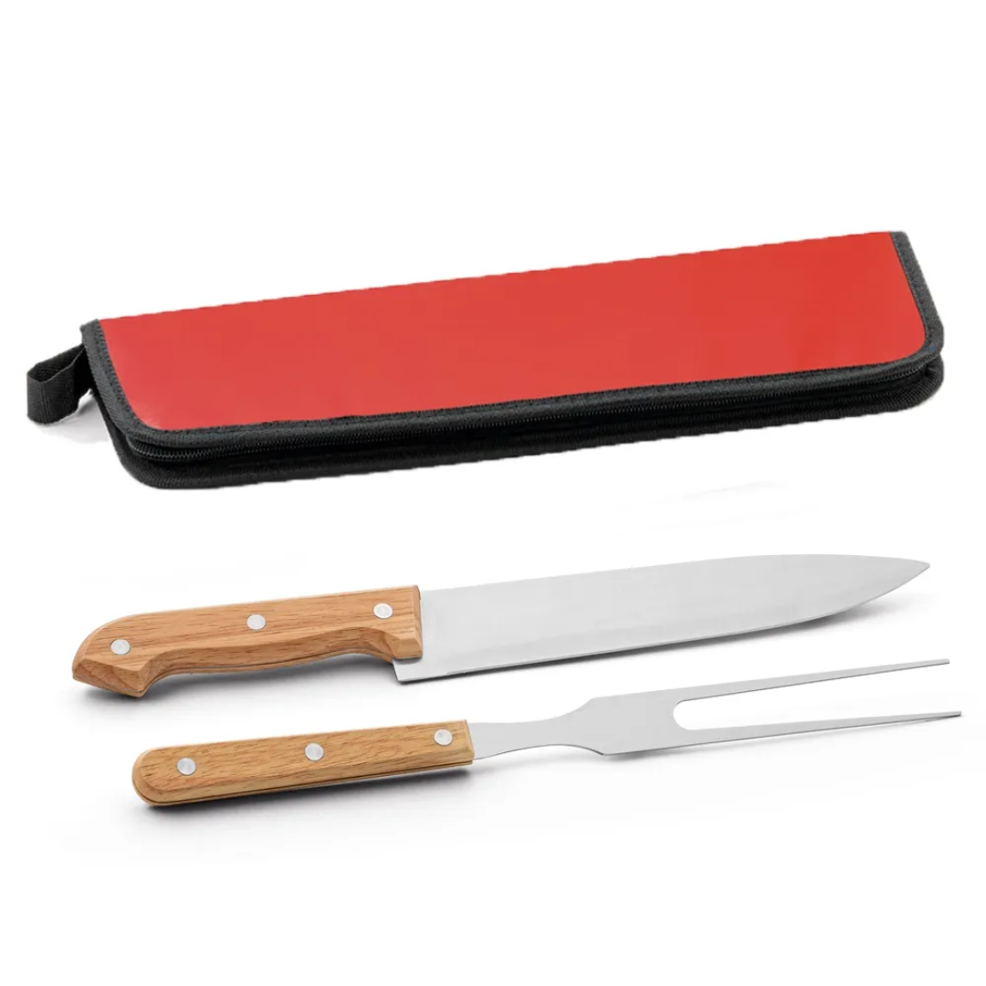 Estojo de Kit churrasco 2 peças