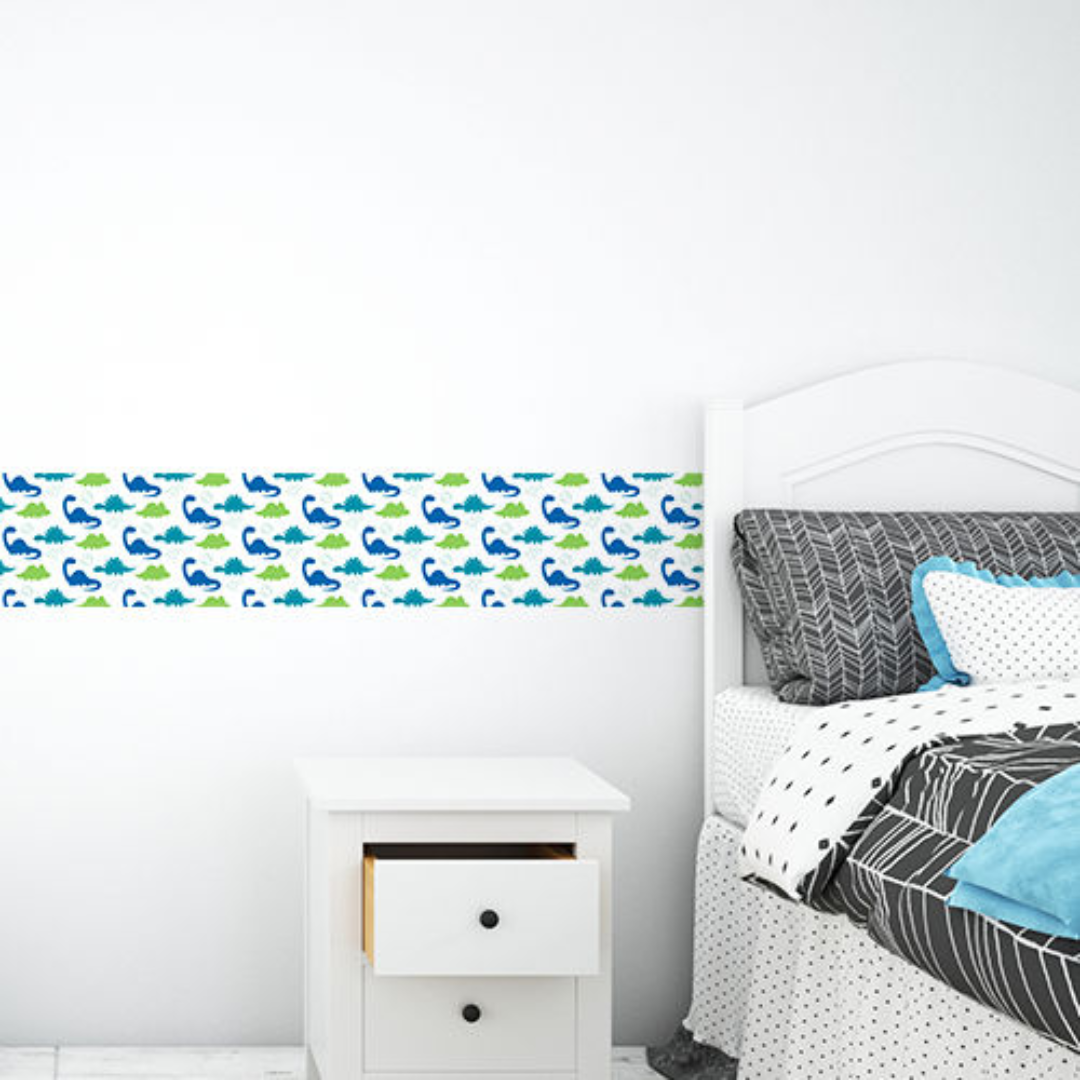 Faixa Decorativa - 1200x150mm em Vinil Adesivo Branco Fosco 120G - 4x0