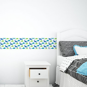Faixa Decorativa - 1200x150mm em Vinil Adesivo Branco Fosco 120G - 4x0