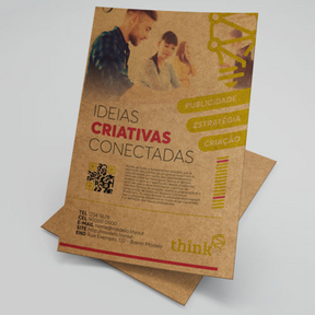 Folheto em Kraft 135g