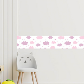 Faixa Decorativa - 1200x150mm em Vinil Adesivo Branco Fosco 120G - 4x0