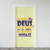 Adesivo de Porta em Vinil Branco Fosco - 120G - 4x0