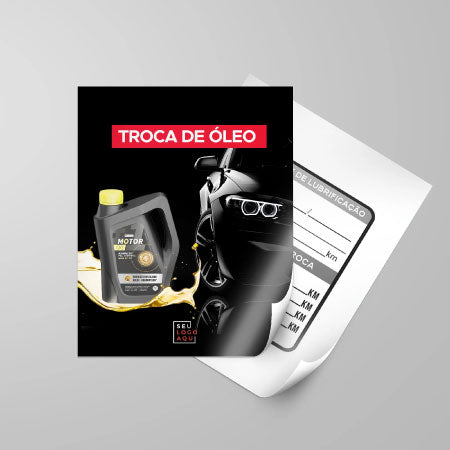 Adesivo Troca de Óleo - 150g