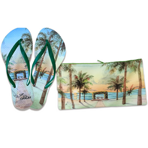 COMBO – Chinelo personalizado + necessaire carteira G