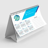 Calendário de Mesa - 120x148mm em Couché Brilho 150g - 4x4