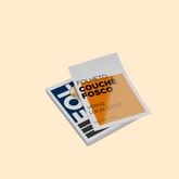 Folheto Couché Fosco - com verniz localizado