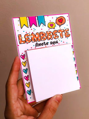Card Post-it Lembrete Personalizado - Bloco Adesivo Corporativo