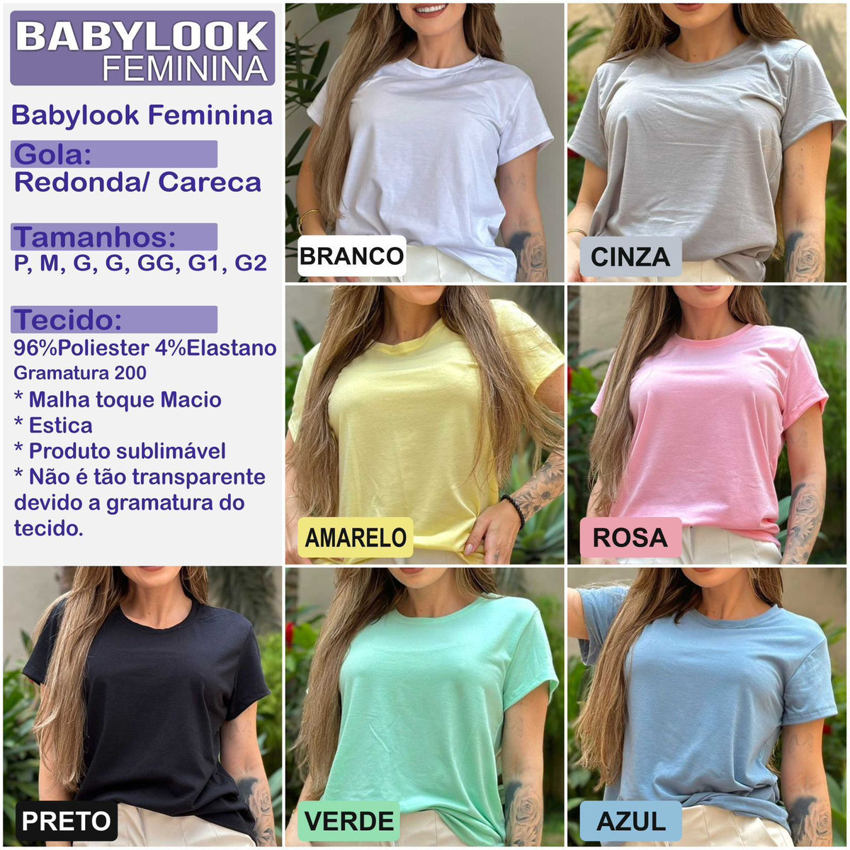 Baby Look Personalizada – Sublimação