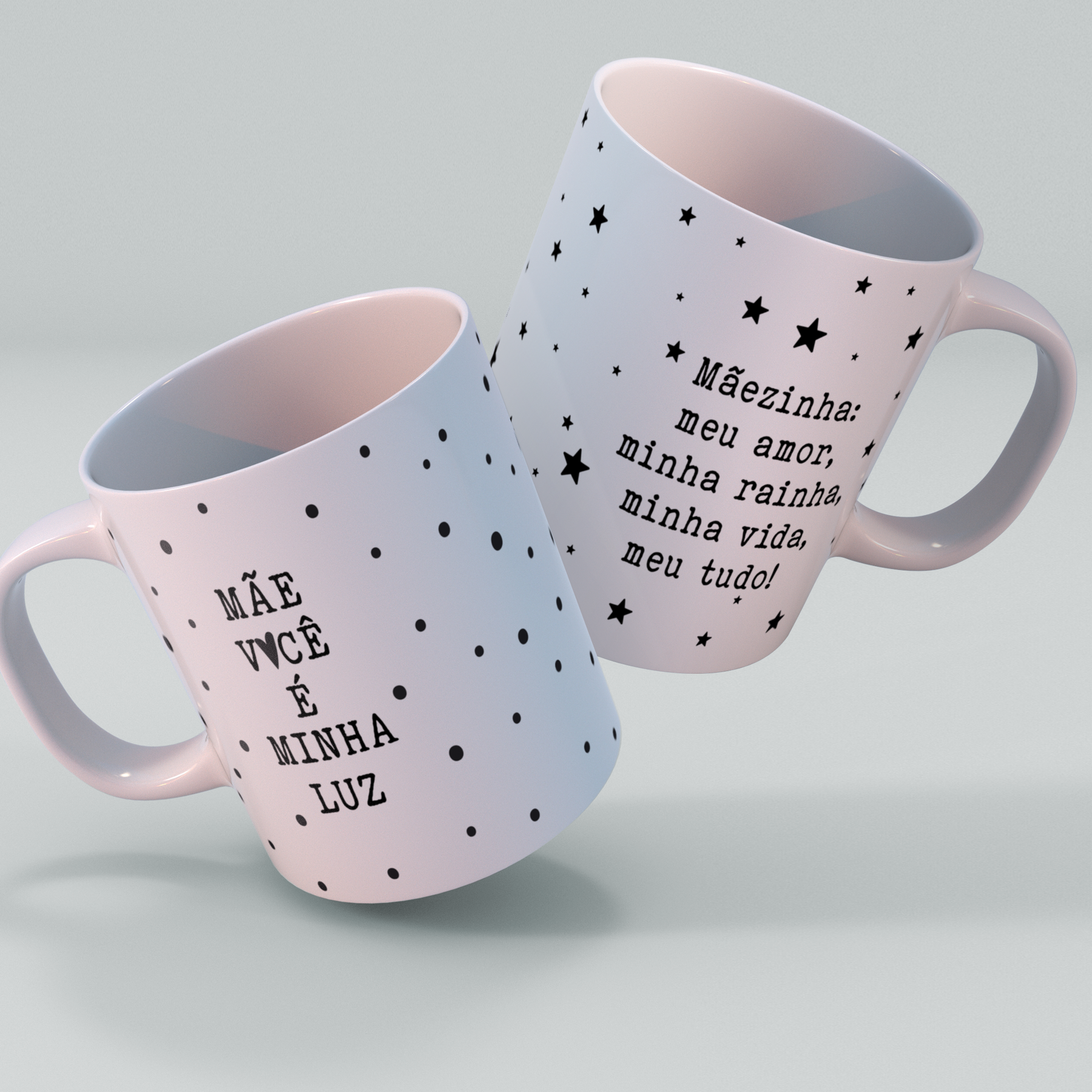 Caneca Minimalista - Dia das Mães - Minha luz