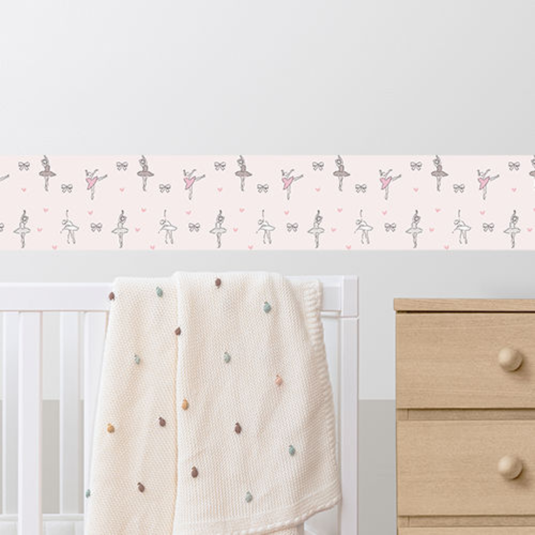 Faixa Decorativa - 1200x150mm em Vinil Adesivo Branco Fosco 120G - 4x0
