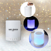 Caixa de Som com Luminária