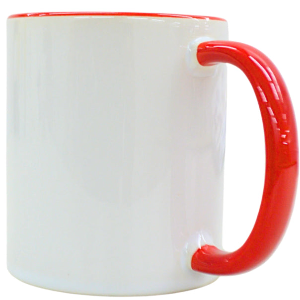 Caneca Personalizada com alça e interior colorida