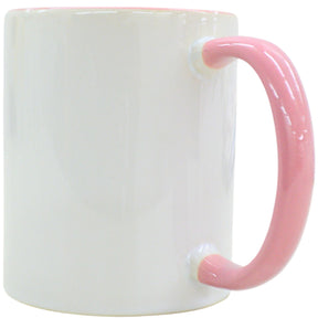 Caneca Personalizada com alça e interior colorida