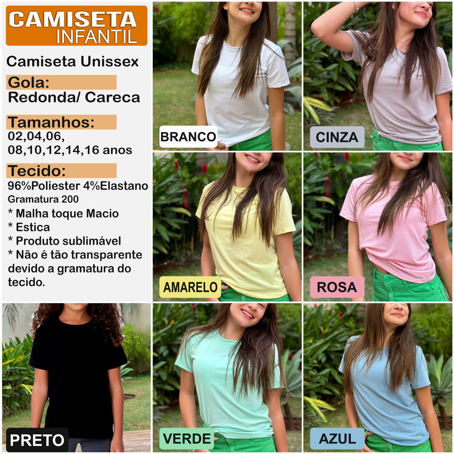 Camiseta Infantil Personalizada – Sublimação
