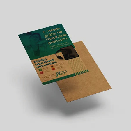 Folheto em Kraft 135g