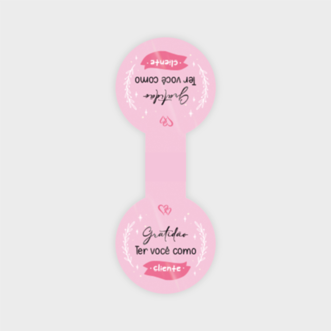 Adesivo Lacre Fecha Sacola - 40x50mm 80g