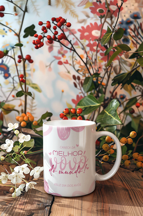 Caneca Dia dos Avós Personalizada - Brinde Presente Especial